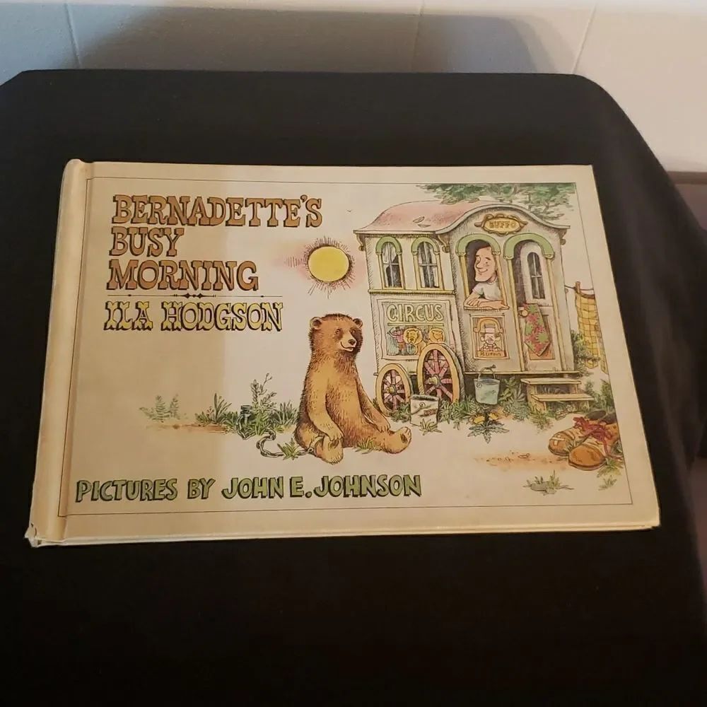 💚3/$20 Vtg Children's Book "BERNADETTE'S BUSY MORNING" by Ila Hodgson (1968)